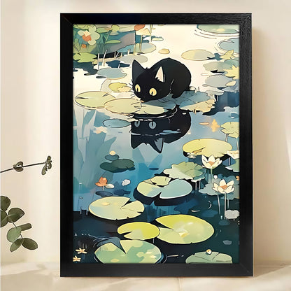 W286 Natural Wood Canvas – High-Quality Abstract Art | Perfect for Living Room & Office