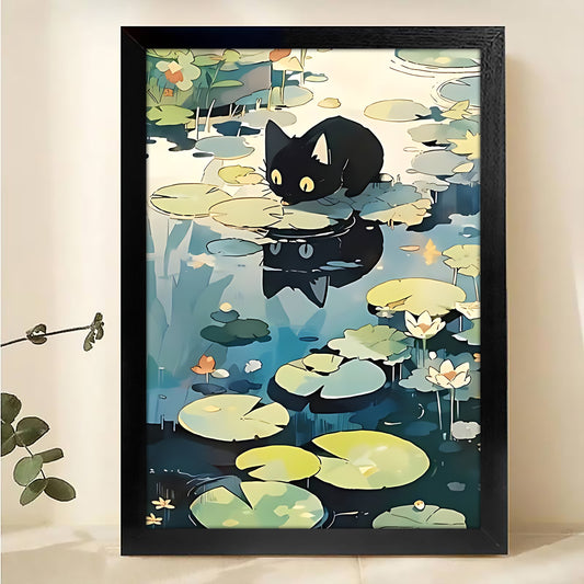 W286 Natural Wood Canvas – High-Quality Abstract Art | Perfect for Living Room & Office