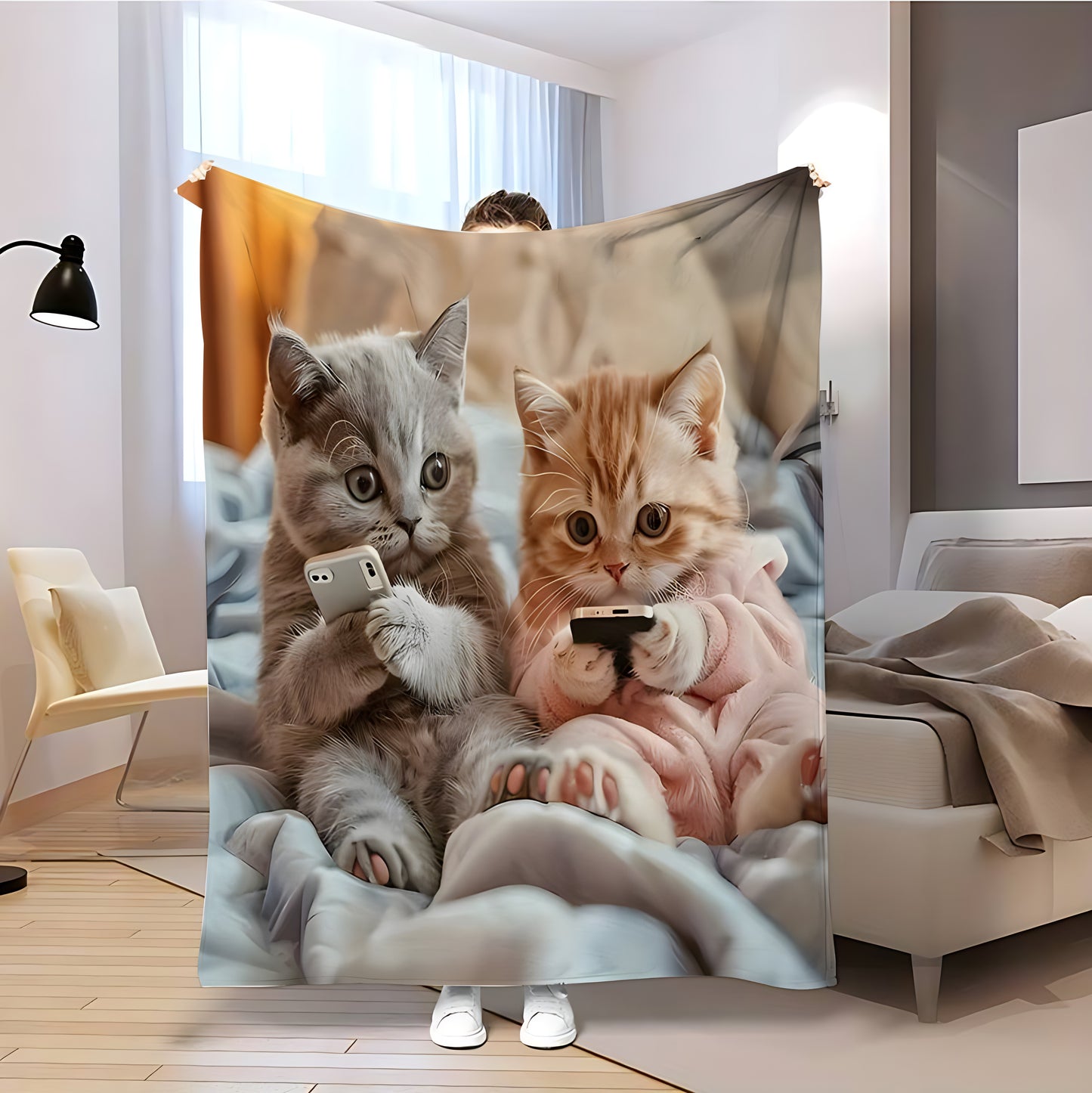 T078 Flannel Blanket for Bed, Couch, Recliner & Travel - All-Season Comfort, -Pilling, Suitable for Adults and Teens