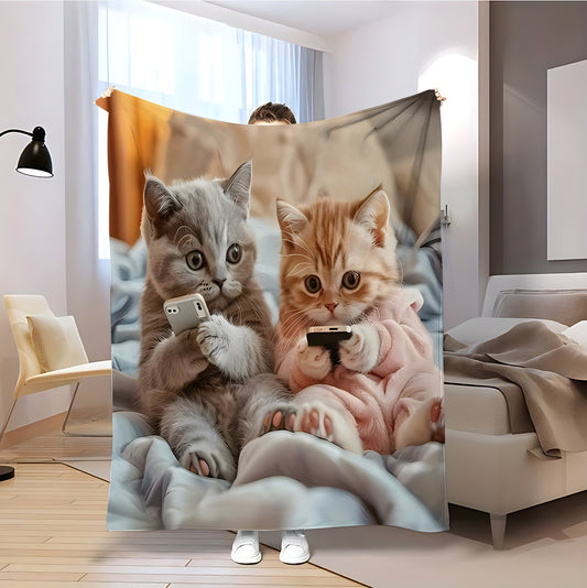 T078 Flannel Blanket for Bed, Couch, Recliner & Travel - All-Season Comfort, -Pilling, Suitable for Adults and Teens