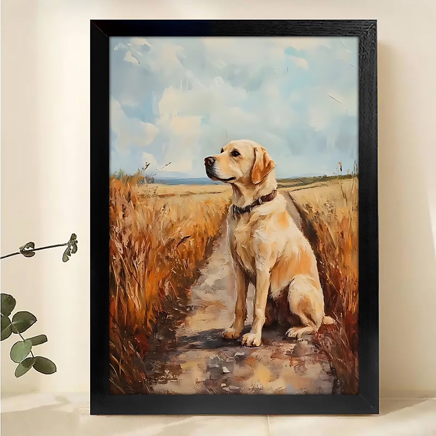 W223  Natural Wood Canvas – High-Quality Abstract Art | Perfect for Living Room & Office