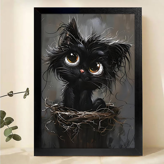 W341 Natural Wood Canvas – High-Quality Abstract Art | Perfect for Living Room & Office