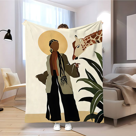 T069 Flannel Blanket for Bed, Couch, Recliner & Travel - All-Season Comfort, -Pilling, Suitable for Adults and Teens