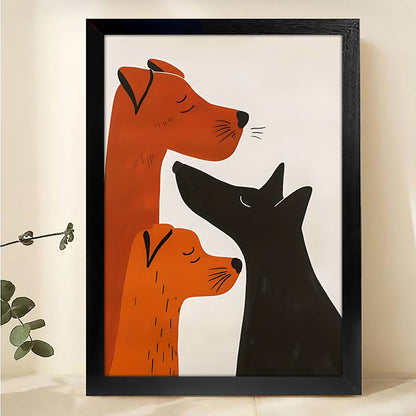 W163  Natural Wood Canvas – High-Quality Abstract Art | Perfect for Living Room & Office