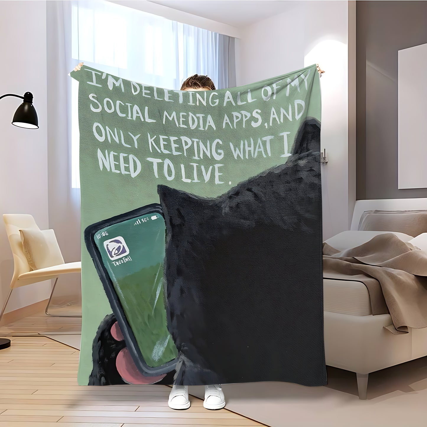 T058 Flannel Blanket for Bed, Couch, Recliner & Travel - All-Season Comfort, -Pilling, Suitable for Adults and Teens