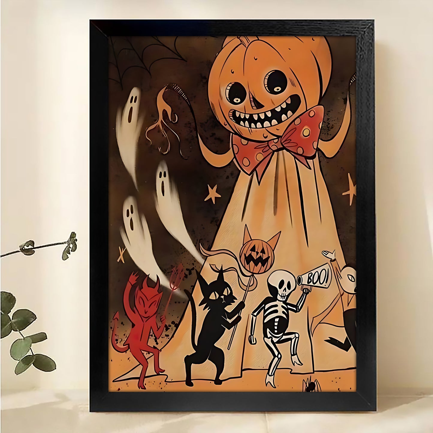 W220  Natural Wood Canvas – High-Quality Abstract Art | Perfect for Living Room & Office