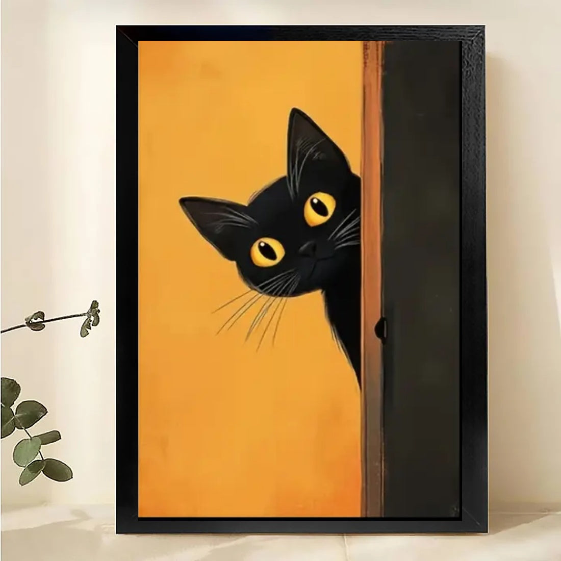 W095 Natural Wood Canvas – High-Quality Abstract Art | Perfect for Living Room & Office