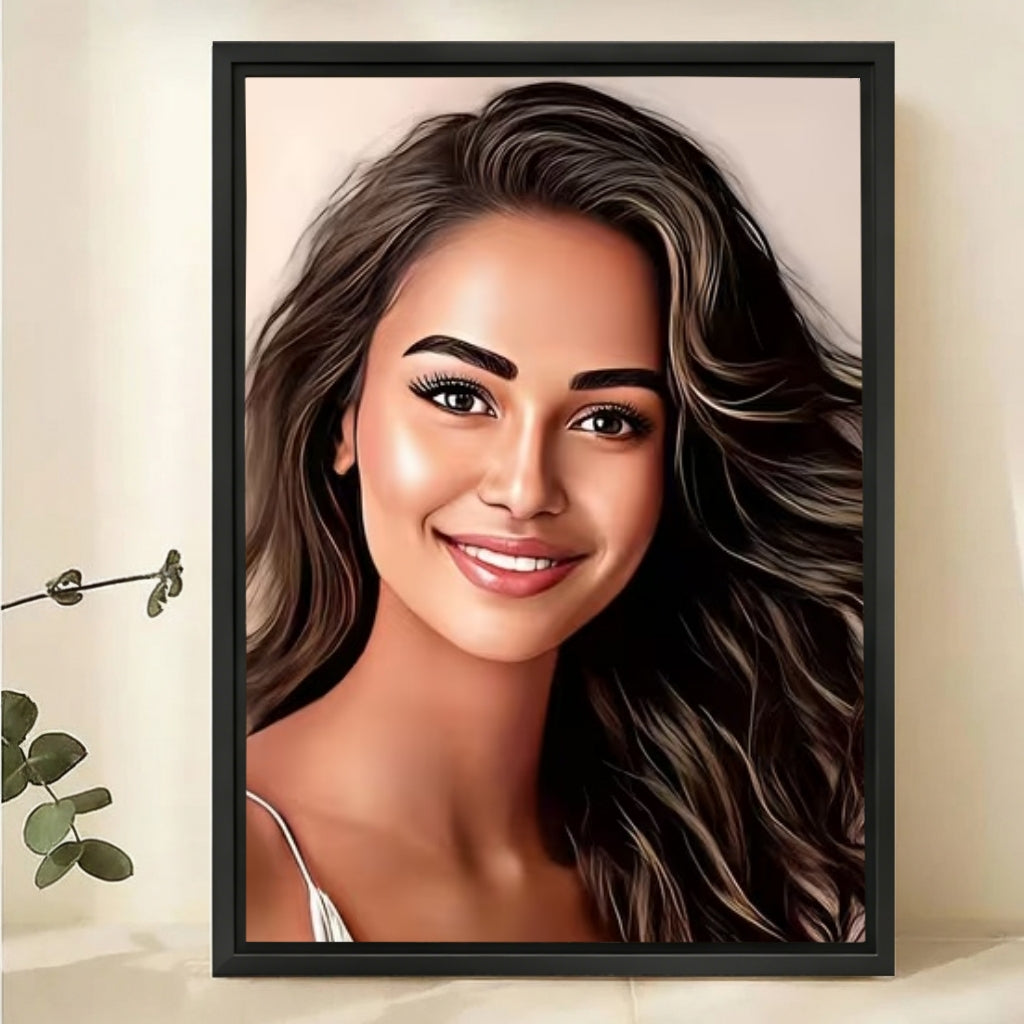 Custom Oil Painting Portrait from Photo - Personalized Canvas Art