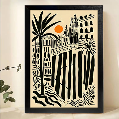 W238 Natural Wood Canvas – High-Quality Abstract Art | Perfect for Living Room & Office