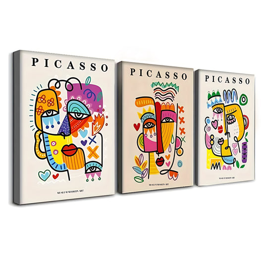 F004Triptych Canvas – High-Quality Wall Art | Perfect for Living Room & Home Décor