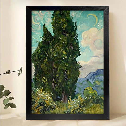 W394 Natural Wood Grain Canvas Decorative Painting – High-Quality Abstract Art | Ideal for Living Rooms and Offices