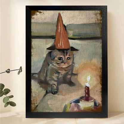 W445 Natural Wood Grain Canvas Decorative Painting – High-Quality Abstract Art | Ideal for Living Rooms and Offices