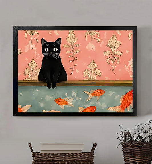 W347 Natural Wood Canvas – High-Quality Abstract Art | Perfect for Living Room & Office