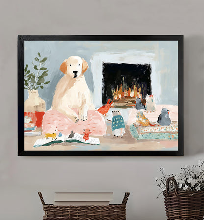 W344 Natural Wood Canvas – High-Quality Abstract Art | Perfect for Living Room & Office