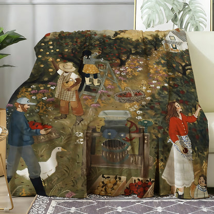 T048 Flannel Blanket for Bed, Couch, Recliner & Travel - All-Season Comfort, -Pilling, Suitable for Adults and Teens