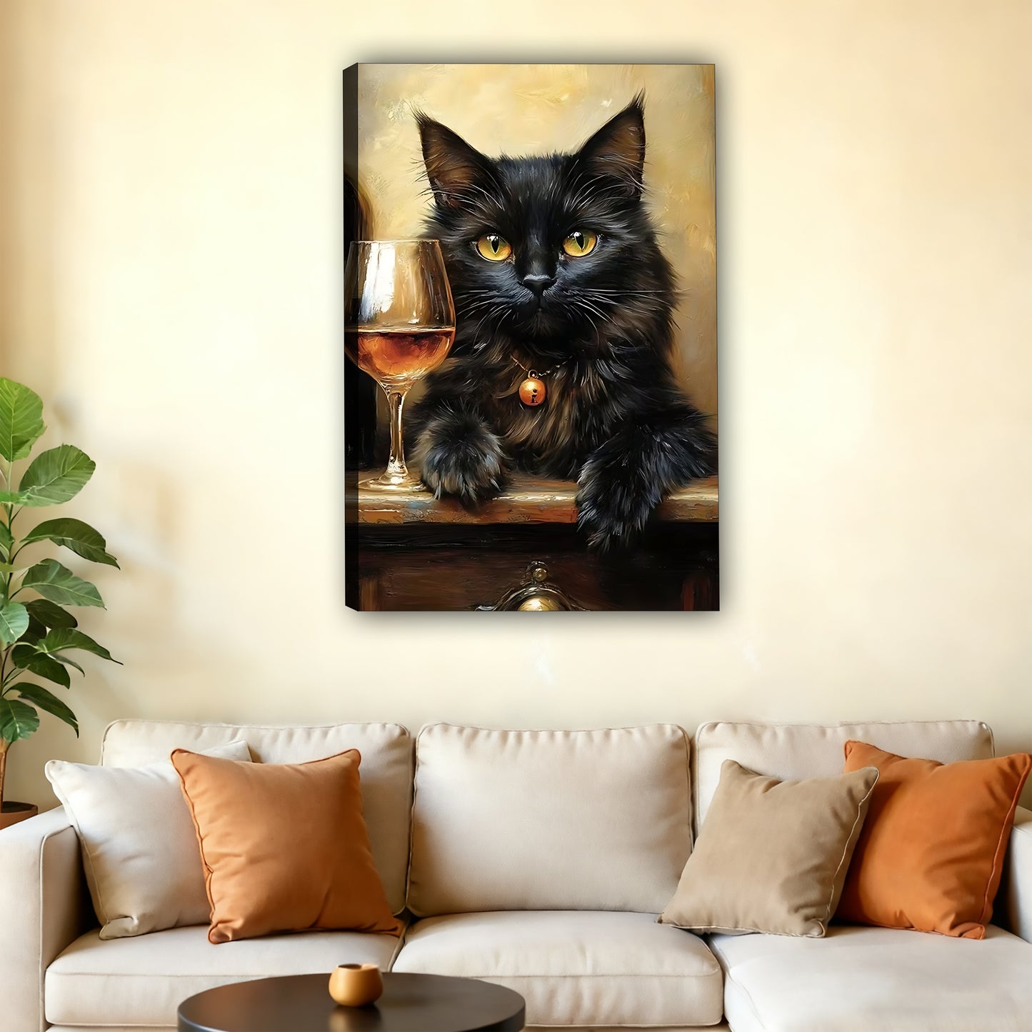 W424 Natural Wood Grain Canvas Decorative Painting – High-Quality Abstract Art | Ideal for Living Rooms and Offices