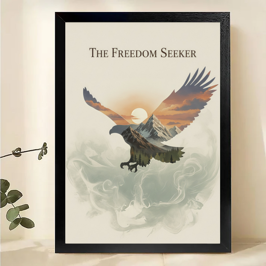 The Freedom Seeker - Eagle Mountain Sunrise Wall Art Print | W1025