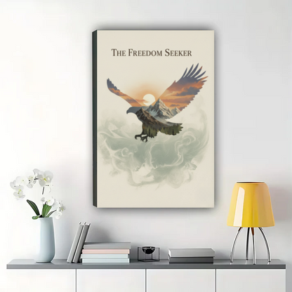 The Freedom Seeker - Eagle Mountain Sunrise Wall Art Print | W1025