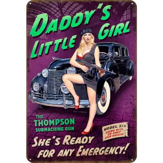 8x12 Classic Car Metal Sign – Vintage Tin Wall Art for Auto Fans & Garages | Tin & Time Co. #4001