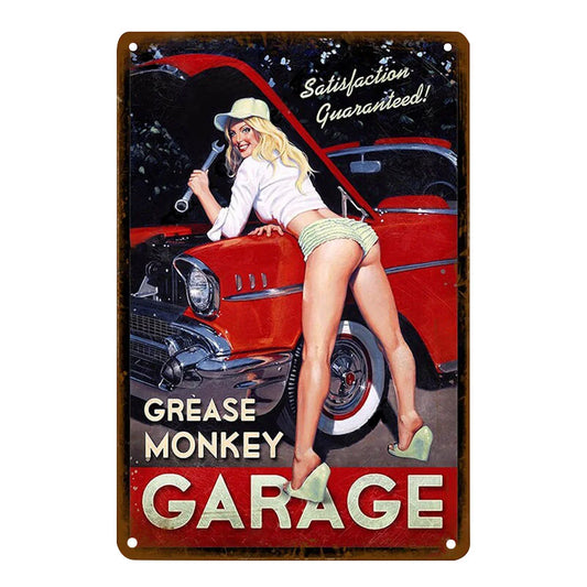 8x12 Classic Car Metal Sign – Vintage Tin Wall Art for Auto Fans & Garages | Tin & Time Co. #4002