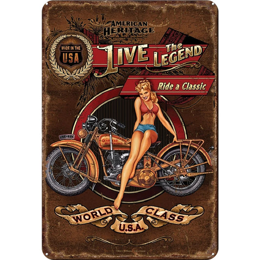 8x12 Classic Car Metal Sign – Vintage Tin Wall Art for Auto Fans & Garages | Tin & Time Co. #4006