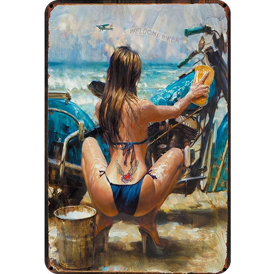8x12 Classic Car Metal Sign – Vintage Tin Wall Art for Auto Fans & Garages | Tin & Time Co. #4010