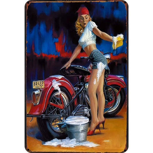 8x12 Classic Car Metal Sign – Vintage Tin Wall Art for Auto Fans & Garages | Tin & Time Co. #4011