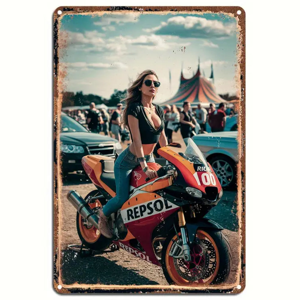 8x12 Classic Car Metal Sign – Vintage Tin Wall Art for Auto Fans & Garages | Tin & Time Co. #4014