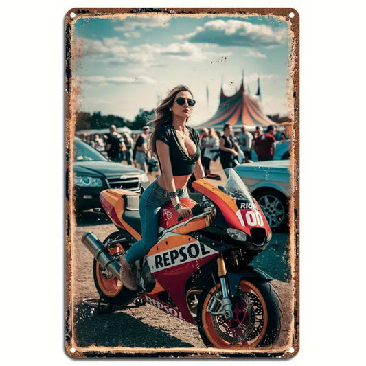 8x12 Classic Car Metal Sign – Vintage Tin Wall Art for Auto Fans & Garages | Tin & Time Co. #4014