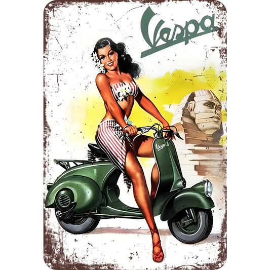 8x12 Classic Car Metal Sign – Vintage Tin Wall Art for Auto Fans & Garages | Tin & Time Co. #4016