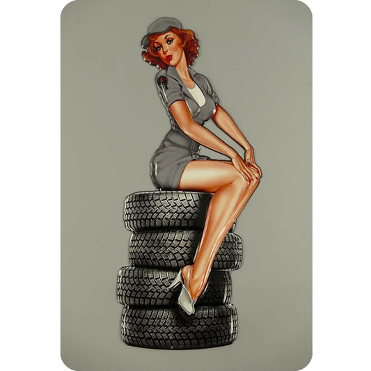8x12 Classic Car Metal Sign – Vintage Tin Wall Art for Auto Fans & Garages | Tin & Time Co. #4022
