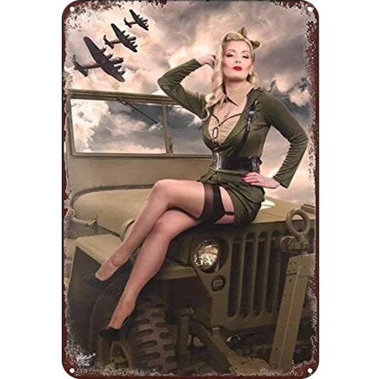8x12 Classic Car Metal Sign – Vintage Tin Wall Art for Auto Fans & Garages | Tin & Time Co. #4023