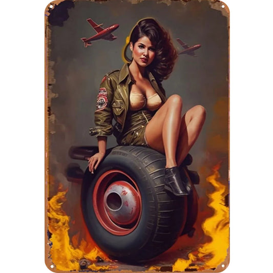 8x12 Classic Car Metal Sign – Vintage Tin Wall Art for Auto Fans & Garages | Tin & Time Co. #4028