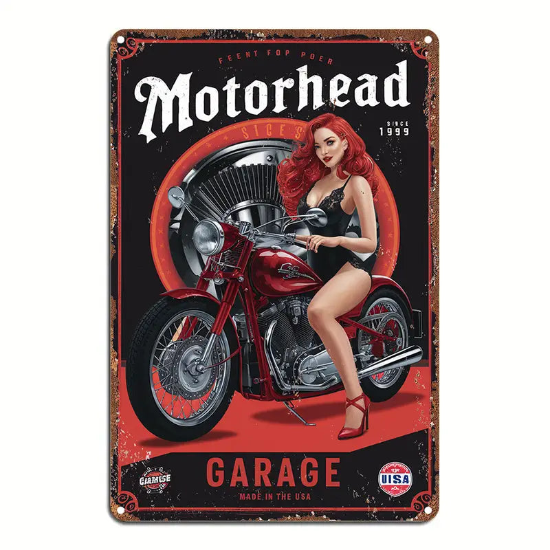 8x12 Classic Car Metal Sign – Vintage Tin Wall Art for Auto Fans & Garages | Tin & Time Co. #4042