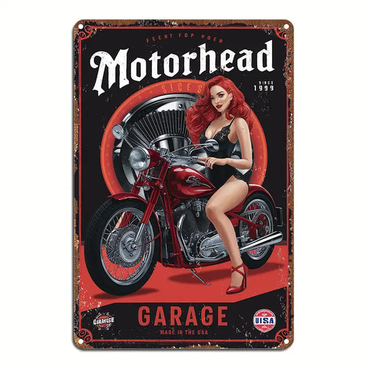 8x12 Classic Car Metal Sign – Vintage Tin Wall Art for Auto Fans & Garages | Tin & Time Co. #4042
