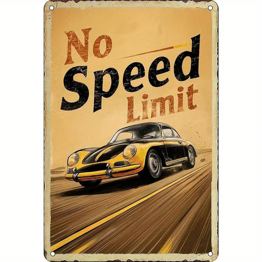 8x12 Classic Car Metal Sign – Vintage Tin Wall Art for Auto Fans & Garages | Tin & Time Co. #4050