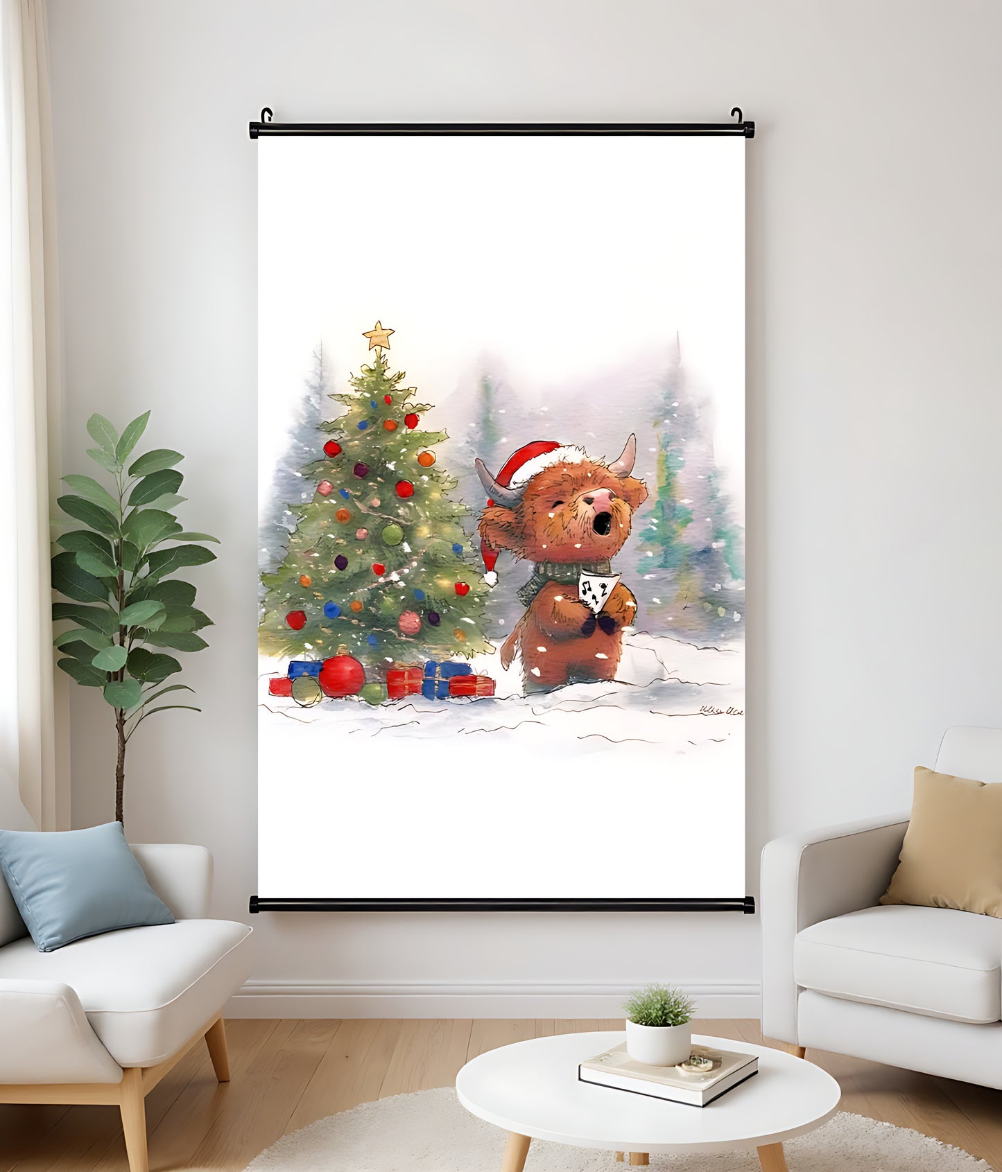 H007 Oil Canvas Scroll Painting – Classic Artwork for Living Spaces| Wallcow