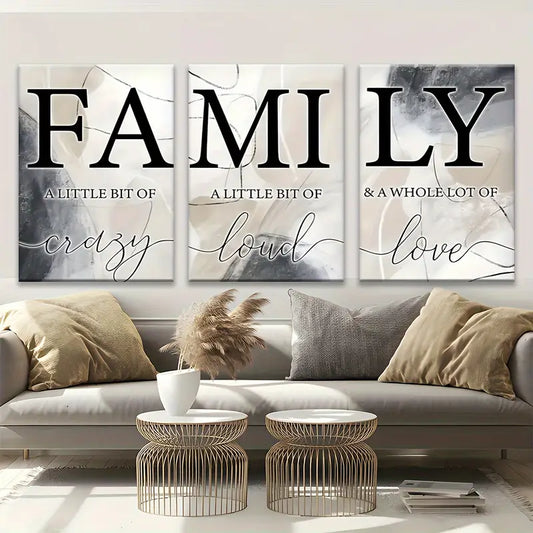 12x16 Neutral Abstract Canvas Art – 3-Piece Modern Wall Decor for Office or Studio | Tin & Time #ZF3002