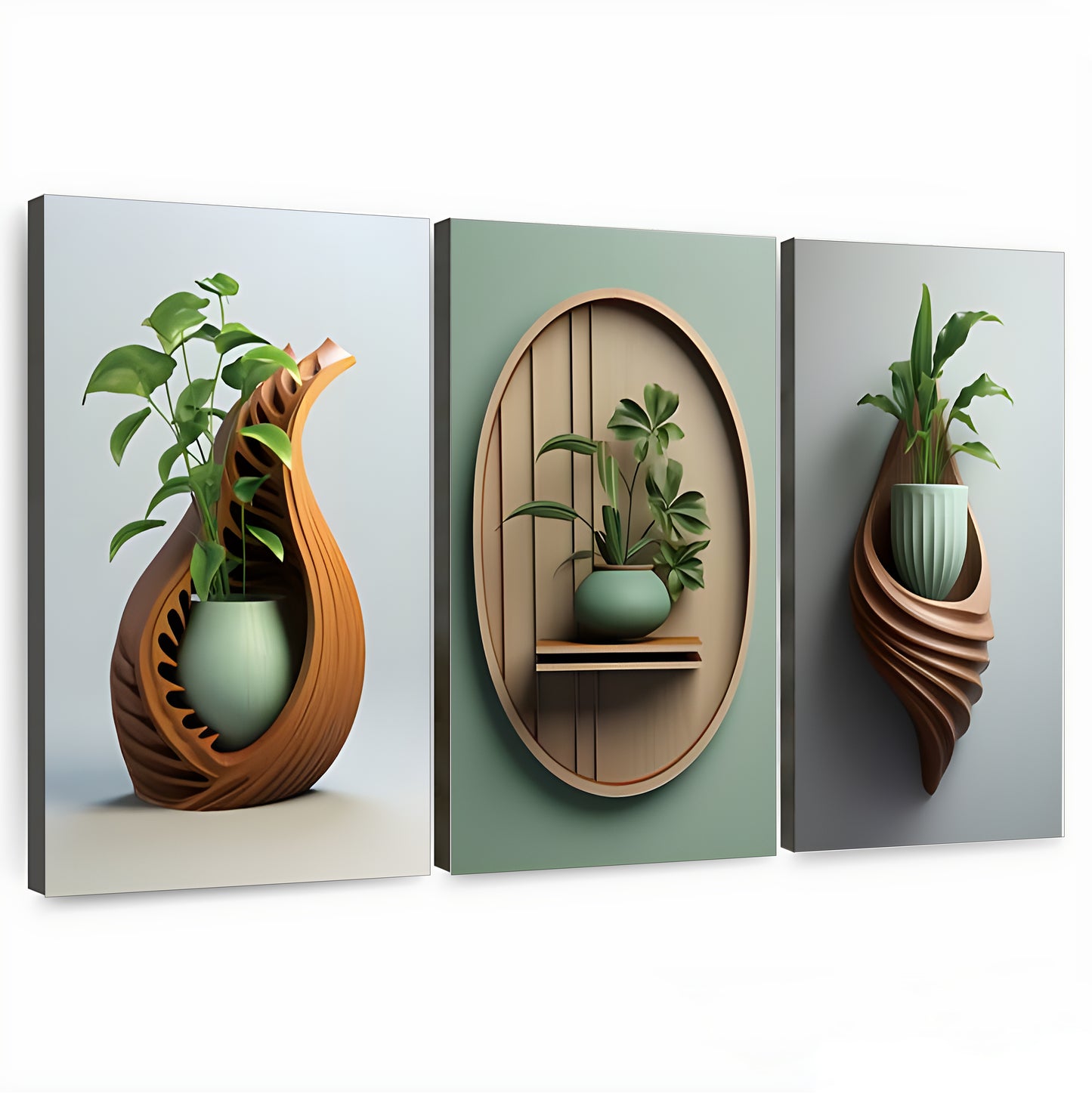 F015 Triptych Canvas – High-Quality Wall Art | Perfect for Living Room & Home Décor