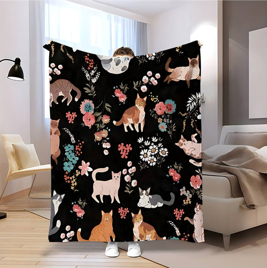 T084 Flannel Blanket for Bed, Couch, Recliner & Travel - All-Season Comfort, -Pilling, Suitable for Adults and Teens