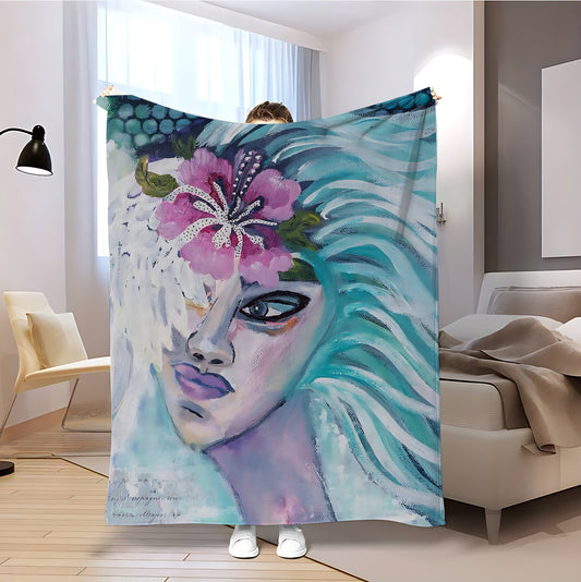 T054 Flannel Blanket for Bed, Couch, Recliner & Travel - All-Season Comfort, -Pilling, Suitable for Adults and Teens