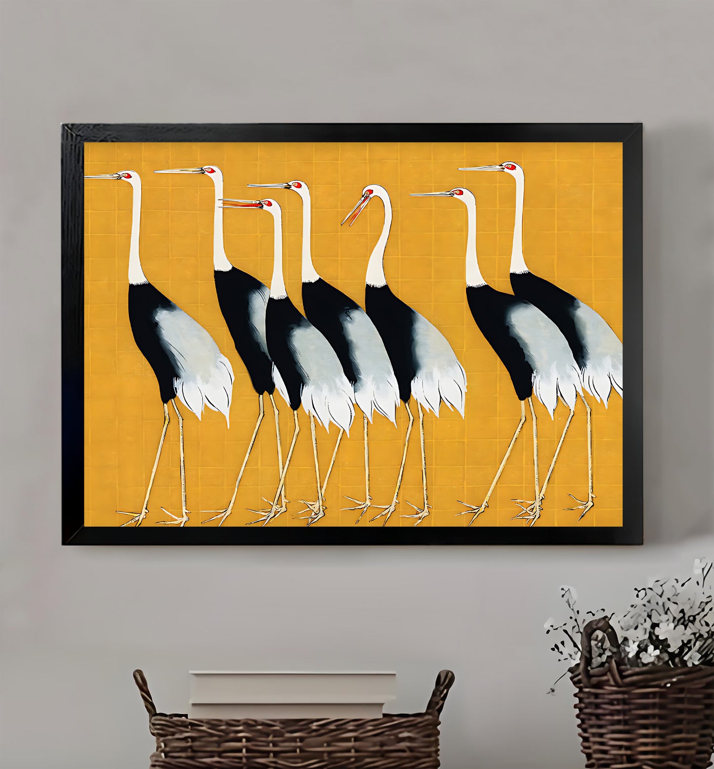 W413 Natural Wood Grain Canvas Decorative Painting – High-Quality Abstract Art | Ideal for Living Rooms and Offices