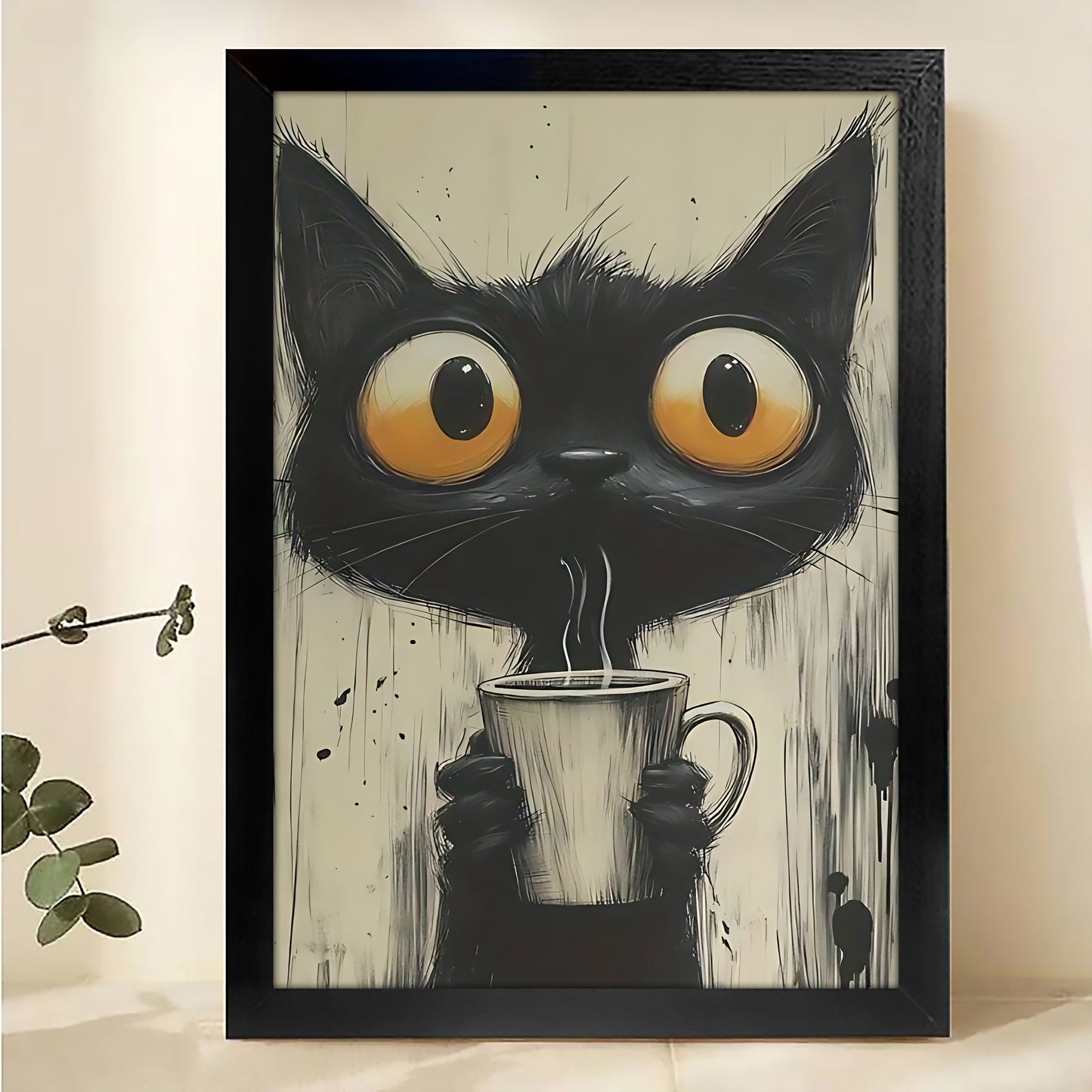 W393 Natural Wood Grain Canvas Decorative Painting – High-Quality Abstract Art | Ideal for Living Rooms and Offices