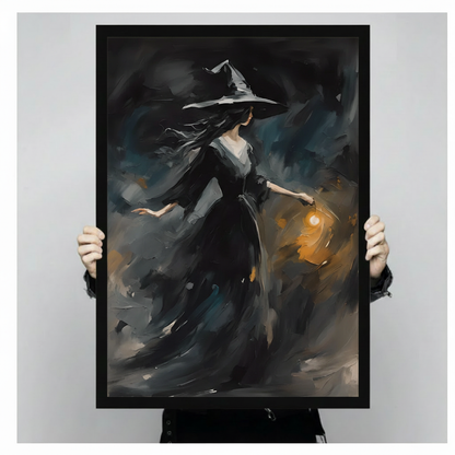 Gothic Witch Canvas Wall Art w3369