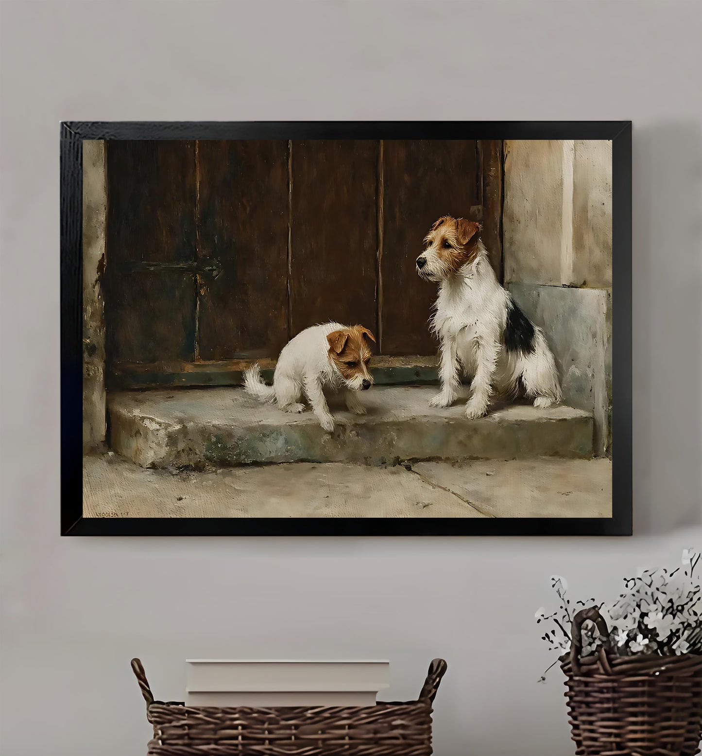 W331 Natural Wood Canvas – High-Quality Abstract Art | Perfect for Living Room & Office