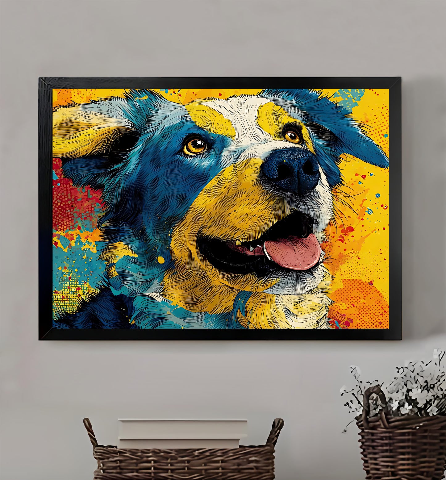 W244 Natural Wood Canvas – High-Quality Abstract Art | Perfect for Living Room & Office