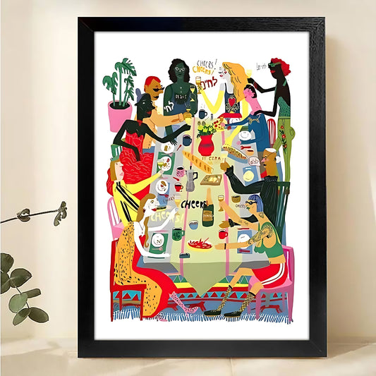 W248 Natural Wood Canvas – High-Quality Abstract Art | Perfect for Living Room & Office