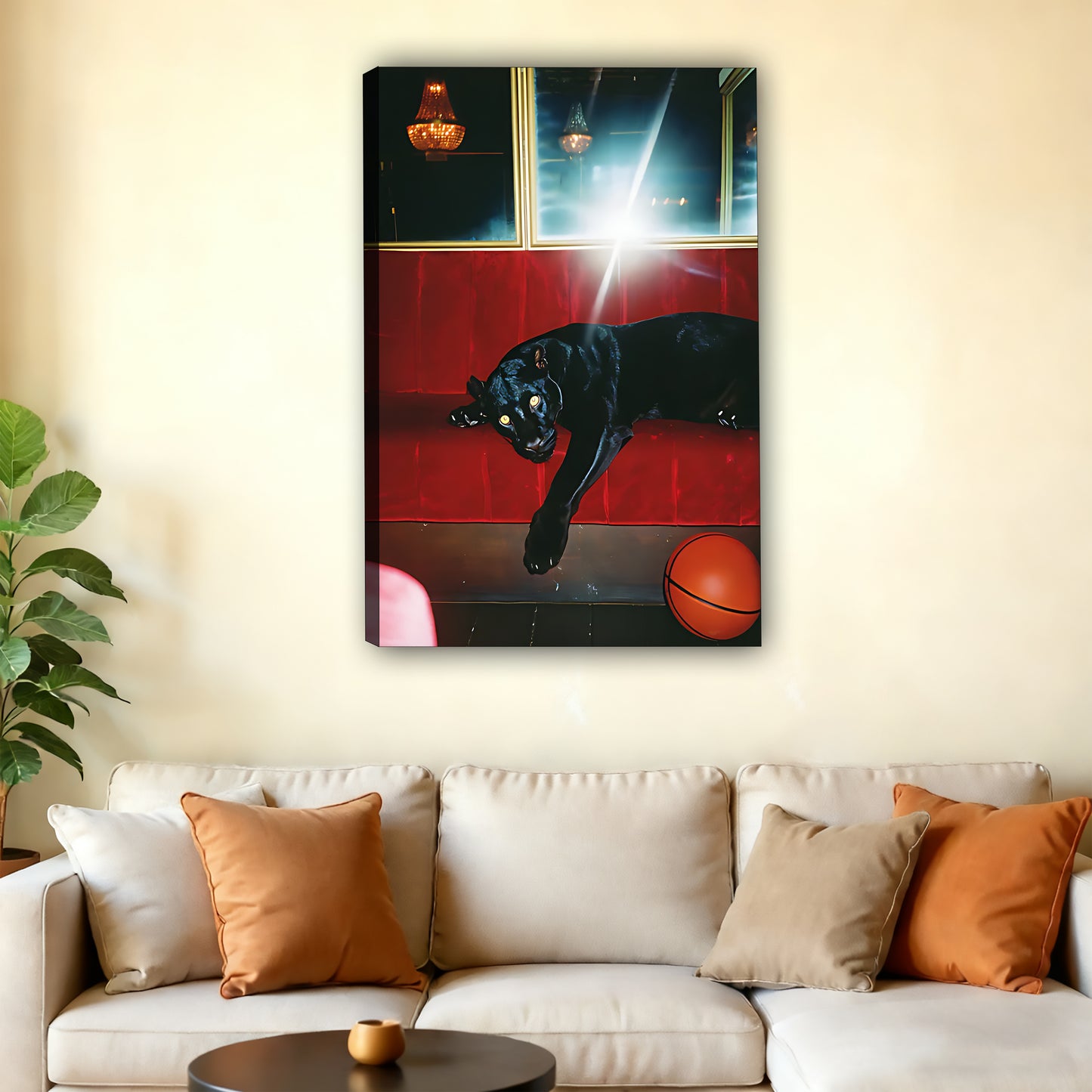 W449 Natural Wood Grain Canvas Decorative Painting – High-Quality Abstract Art | Ideal for Living Rooms and Offices