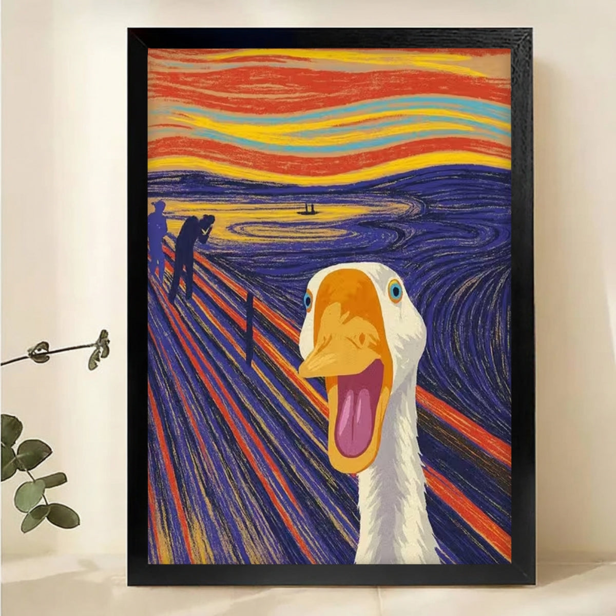 The Scream Goose Parody Art - Funny Meme Wall Decor|W1111