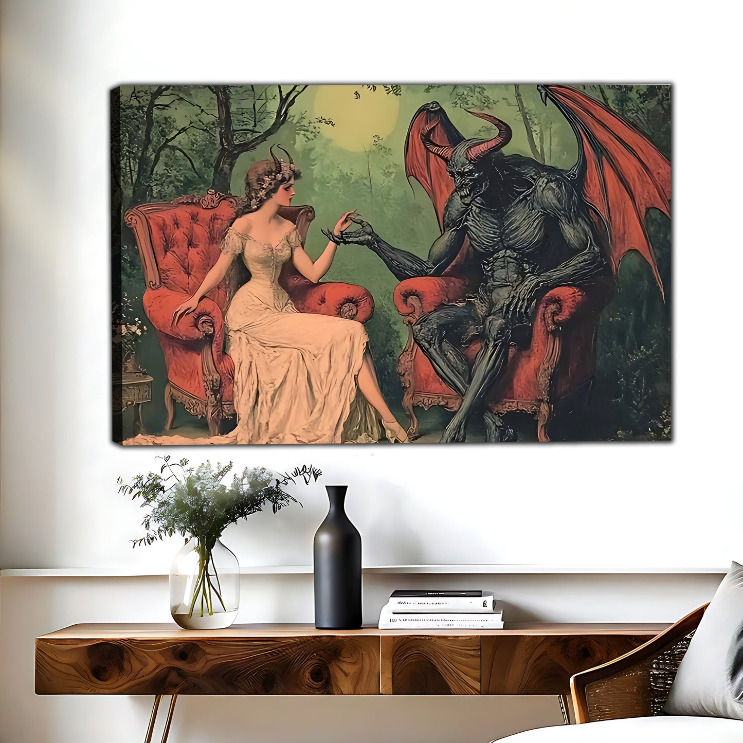 W453 Natural Wood Grain Canvas Decorative Painting – High-Quality Abstract Art | Ideal for Living Rooms and Offices